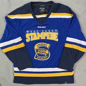 West Fargo Stampede Hockey Jersey High School North Dakota‎ ND Bauer Team